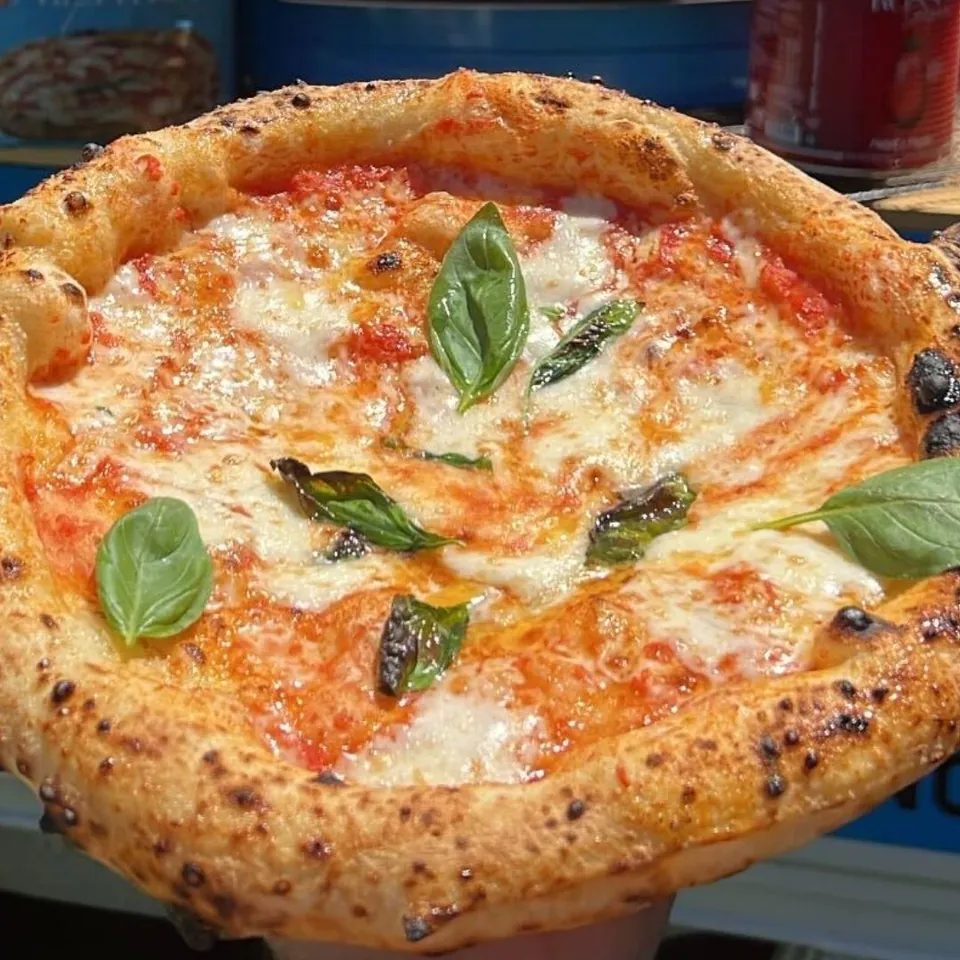 Margherita from the Classic Pizza Package, Just Naples mobile pizza catering Melbourne